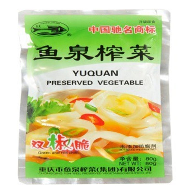 鱼泉 双椒榨菜 80g